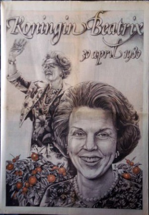 Dagblad van Enschede - inhuldiging Beatrix 1980 - Afbeelding 2