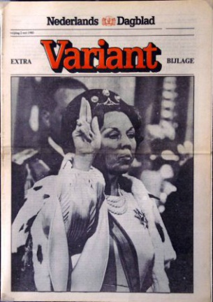 Nederlands Dagblad - inhuldiging Beatrix 1980 - nr. 1
