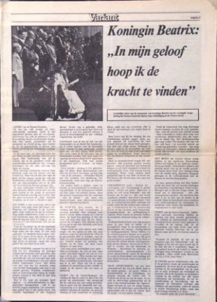 Nederlands Dagblad - inhuldiging Beatrix 1980 - Afbeelding 2