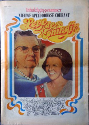 Nieuwe Apeldoornse Courant - inhuldiging Beatrix 1980 - nr. 1