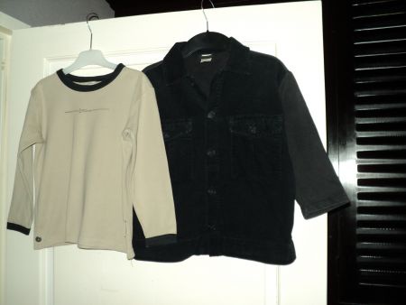 Jottum 2-delige set zwarte rib blouse met longsleeve 116 - nr. 1