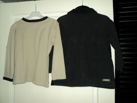 Jottum 2-delige set zwarte rib blouse met longsleeve 116 - Afbeelding 2