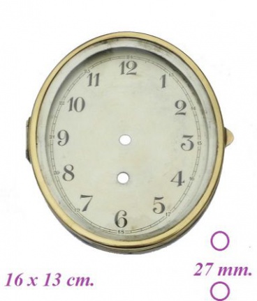 Wijzerplaat / deur = bol geslepen glas =22425