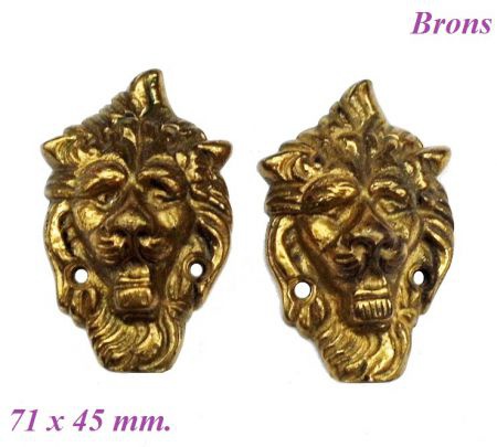 2 Klokstel zijornamenten = brons = 22463
