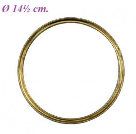 === Wijzerplaat ring = koper = oud === 22689