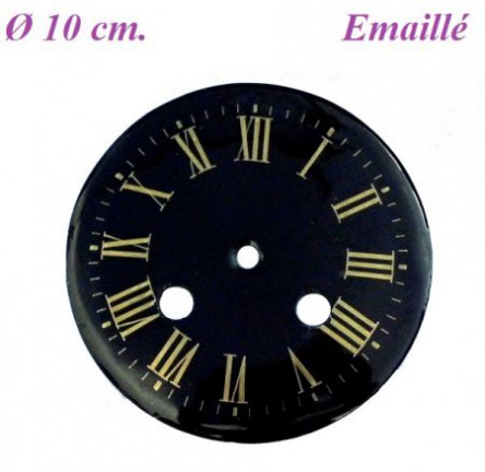 === Wijzerplaat = Zwart emaillé = oud === 22863