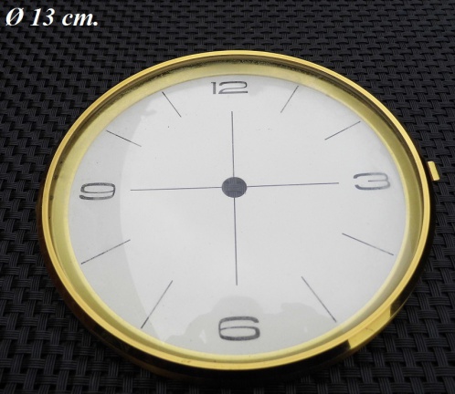 Pendule deur / wijzerplaat = bol glas = 23296