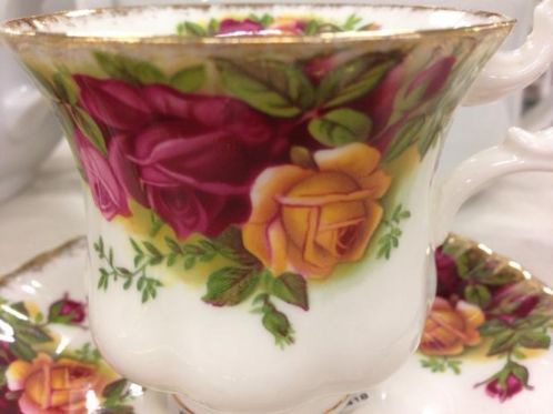 2 kop schotels Royal Albert "Old country rose" - Afbeelding 2