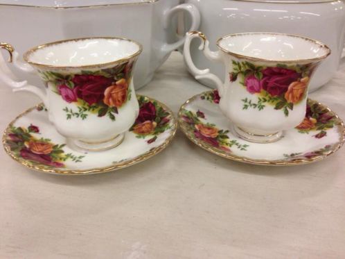 2 kop schotels Royal Albert "Old country rose" - Afbeelding 3