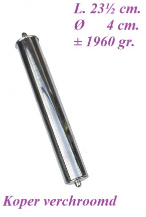 === Gewicht = koper verchroomd =gebruikt === 23906