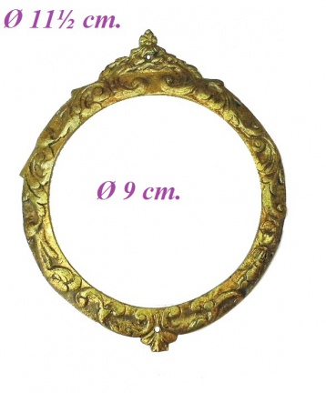 === Klokstel ornament = brons = oud === 24173