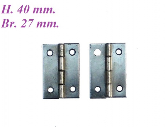 === 2 Klokkast scharniertjes = gebruikt === 24294