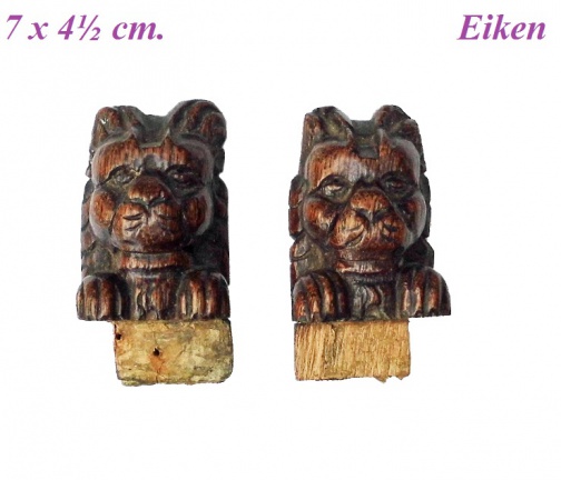 === 2 Ornamenten = Eiken = oud === 24411