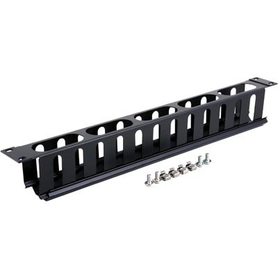 1U, rangeerpaneel voor 19" serverkasten, uitschuifbare deksel, (19-MCM1), metaal