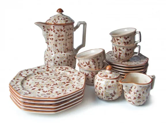 Geweldig retro servies