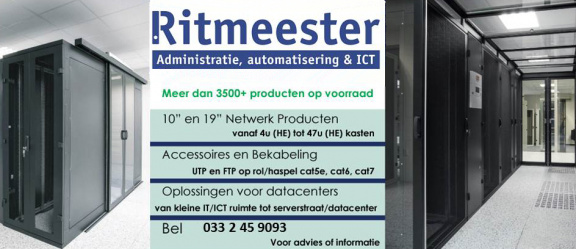 Cat 5e, UTP, 1U patchpaneel, 16 poort RJ45, voor 19" serverkasten, LSA