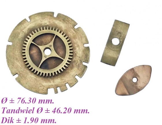 === Sluitschijf = Engelse staande klok = oud === 25587