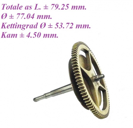 === Kettingrad = Engelse staande klok = oud === 25583