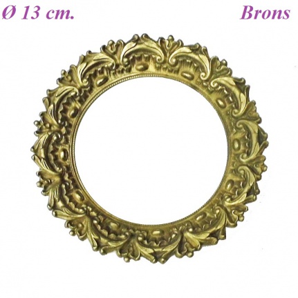 === Kolompendule ring = brons = oud === 25896