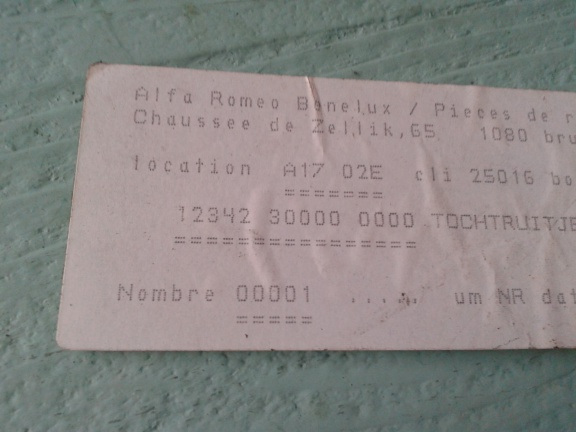 Alfa Romeo Alfasud Set Ruiten 12342 (60737998) NOS - Afbeelding 2