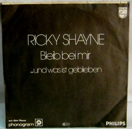 Ricky Shayne,Bleib Bei Mir,Philips6005136,1981,D(p)nst - Afbeelding 2