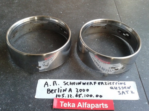 Alfa Romeo Berlina Set Koplampring Buiten 105.12.65.100.00 - Afbeelding 6