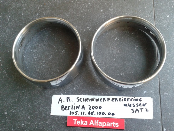 Alfa Romeo Berlina Set Koplampring Buiten 105.12.65.100.00 - Afbeelding 7