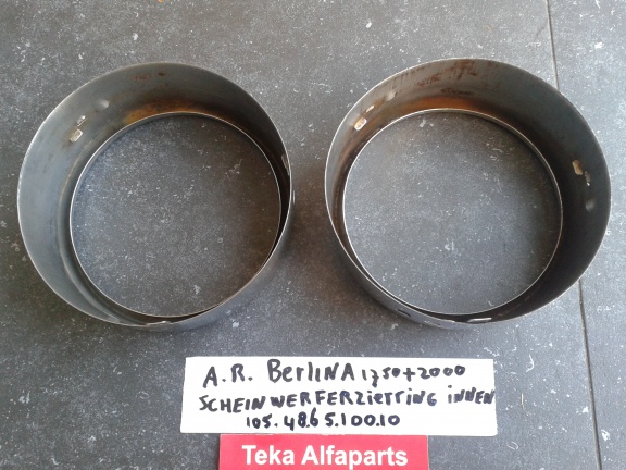 Alfa Romeo Berlina Set Koplampring Binnen 105.48.65.100.10 - Afbeelding 3