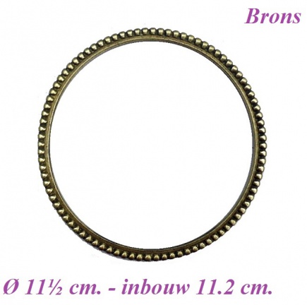 === Klokring - Romantic = brons = oud === 26164