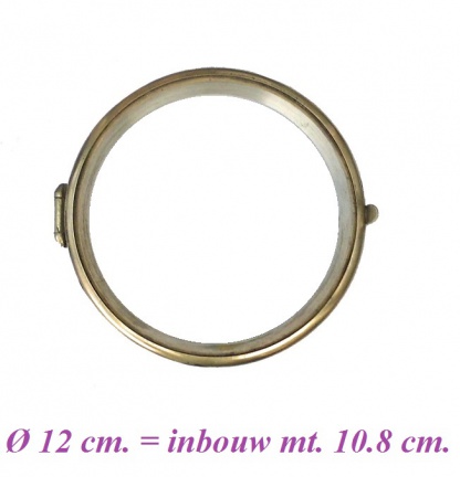 === Pendule deur = mist glas ! = oud = 26350