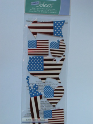 Jolee's a touch of patriotic flag