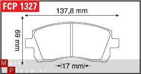 Ferodo DS2500 remblokken Impreza - Afbeelding 3