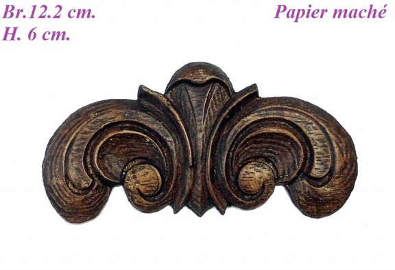 === Klok ornament = Papier maché = oud === 26612