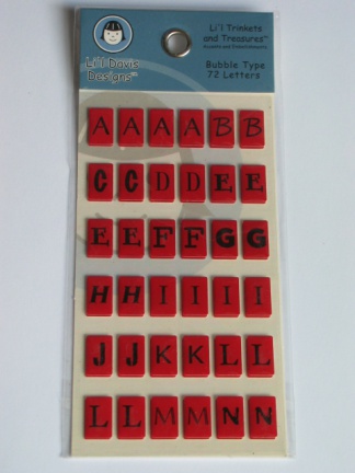 EURO KNALLER: li'l davis design bubble type red (72)