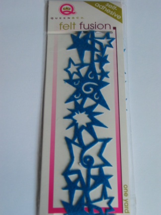 Queen & Co felt fusion XL star blue