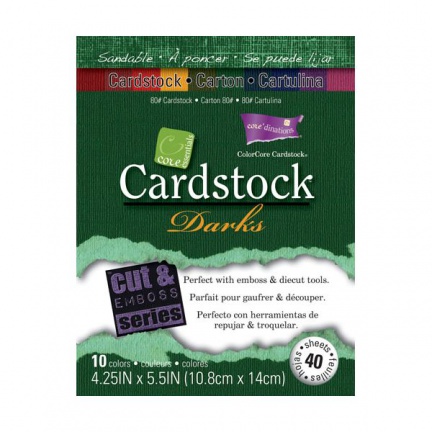 Core'dinations colorcore cardstock darks, 10.8x14 centimeter