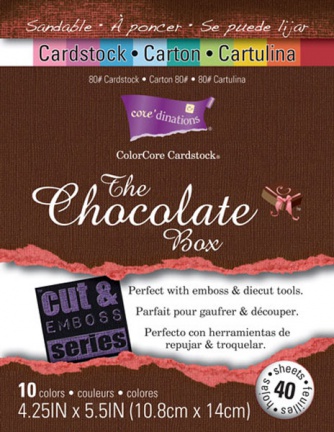Core'dinations colorcore cardstock chocoladebox, 10.8x14 centimeter