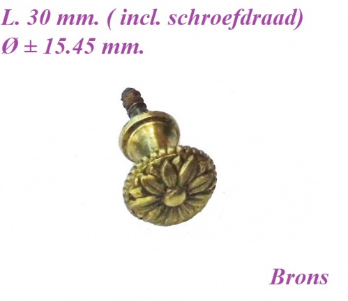 = Deurknopje = staande klok / tafelklok =25202