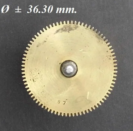 Veer trommel = Franse pendule = zonder veer =26942