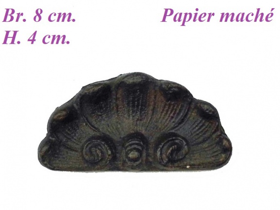 === Klok ornament = Papier maché = oud === 26529