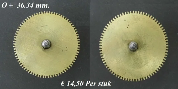 Veer trommel = Franse pendule = zonder veer =27243