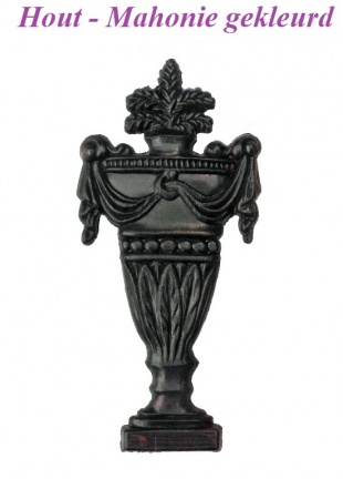 === Klokkast ornament = Hout = nieuw === 27209