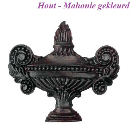 === Klokkast ornament = Hout = nieuw === 27207