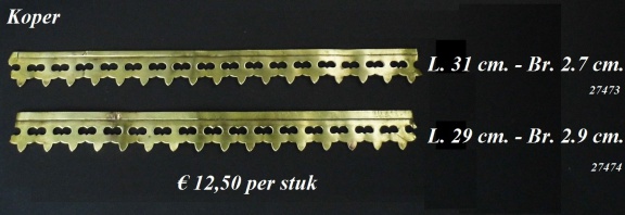 === Sierstrip = koper = oud === 27473 / 27474