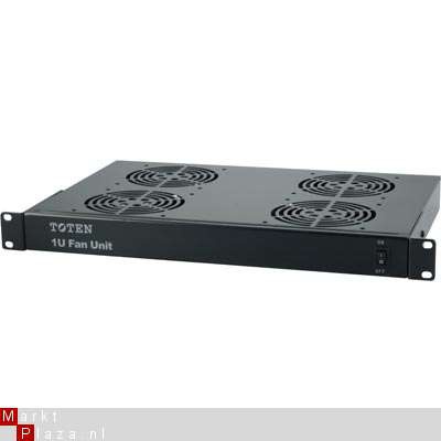 1U 19inch ventilator set met 4st . ventilatoren, 230V