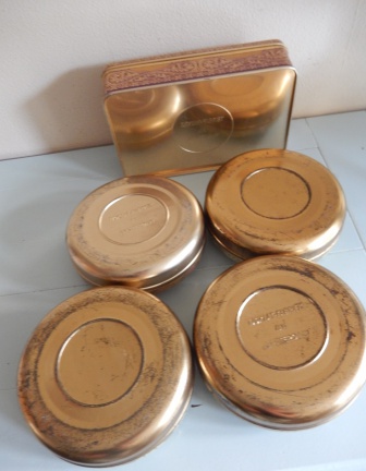 4 blikjes vintage Tjoklat Camee Pastilles - Afbeelding 2