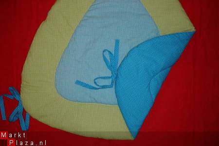 Boxkleed Bopita Driehoek turquoise lime 1 NIEUW! - Afbeelding 2