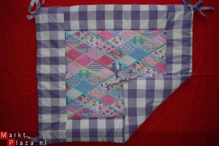 NIEUW1 Boxkleed Pip Jip 2 Boerenbont lila ruit - nr. 1