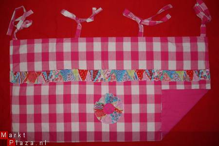 NIEUW1 Boxkleed Pip Jip 1 Boerenbont fuchsia ruit - Afbeelding 4