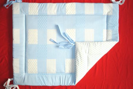 NIEUW! Boxkleed Patch Sterretjes lichtblauw - nr. 1